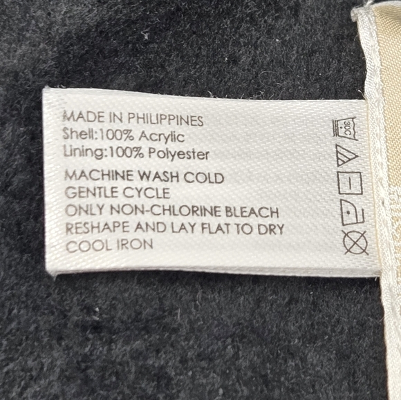 MICHAEL KORS GREY KNITWEAR CABLE KNIT FLEECE LINED INFINITY SCARF WOMEN OS BUFF - Picture 8 of 9